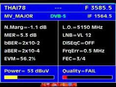 Thaicom 2-5 at 78.5 e _ V regional footprint_ 3 585 V Packet Thaicom _ Q data